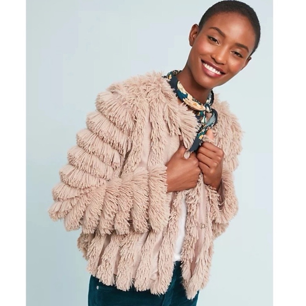 Faux Fur Fringe Jacket